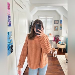 Free People Knit Turtle Neck Sweater